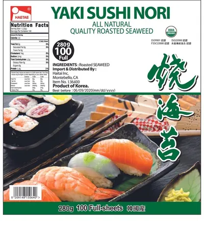 Yaki Sushi Nori Full Sheet